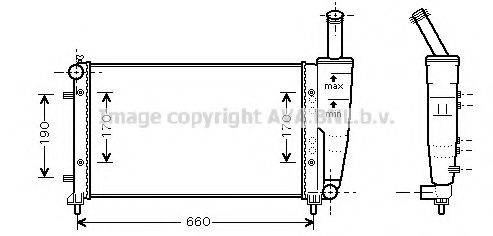 AVA QUALITY COOLING FT2290 Радіатор, охолодження двигуна