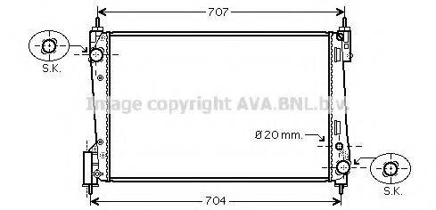 AVA QUALITY COOLING FT2311 Радіатор, охолодження двигуна