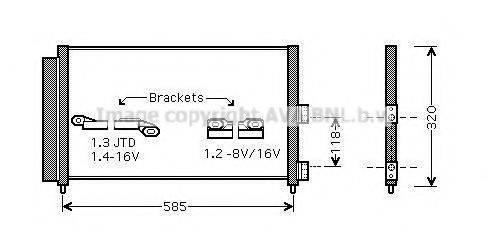 AVA QUALITY COOLING FT5289D Конденсатор, кондиціонер