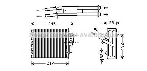 AVA QUALITY COOLING FT6304 Теплообмінник, опалення салону