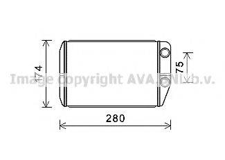 AVA QUALITY COOLING FT6410 Теплообмінник, опалення салону