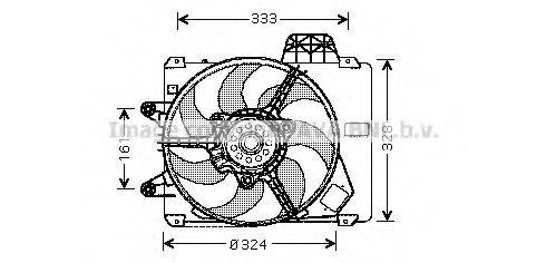 AVA QUALITY COOLING FT7286 Вентилятор, охолодження двигуна