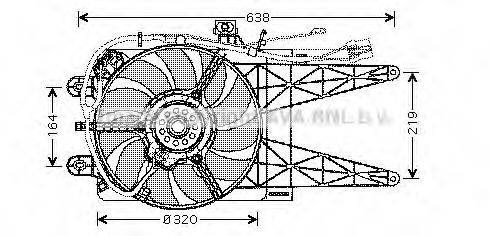 AVA QUALITY COOLING FT7507 Вентилятор, охолодження двигуна