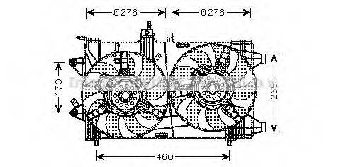 AVA QUALITY COOLING FT7537 Вентилятор, охолодження двигуна