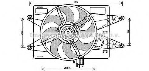 AVA QUALITY COOLING FT7558 Вентилятор, охолодження двигуна