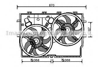 AVA QUALITY COOLING FT7586 Вентилятор, охолодження двигуна