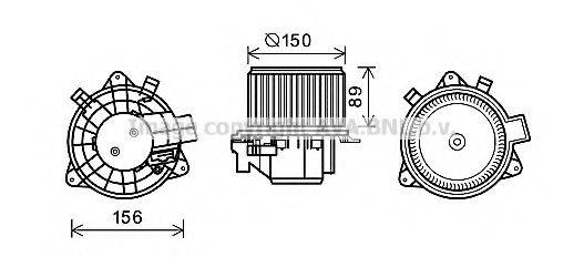 AVA QUALITY COOLING FT8417 Електродвигун, вентиляція салону