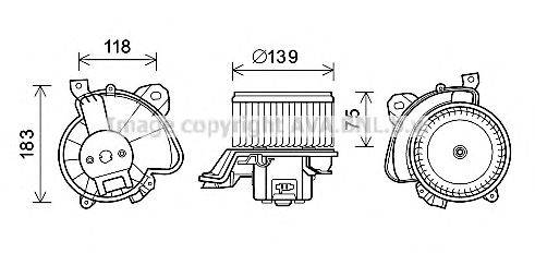 AVA QUALITY COOLING FT8431 Електродвигун, вентиляція салону