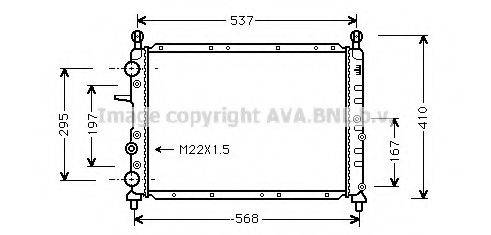 AVA QUALITY COOLING FTA2094 Радіатор, охолодження двигуна