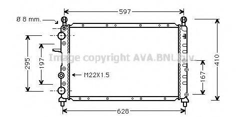 AVA QUALITY COOLING FTA2095 Радіатор, охолодження двигуна