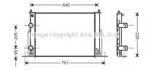 AVA QUALITY COOLING FTA2244 Радіатор, охолодження двигуна