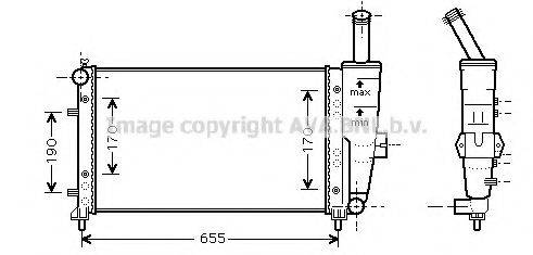 AVA QUALITY COOLING FTA2281 Радіатор, охолодження двигуна