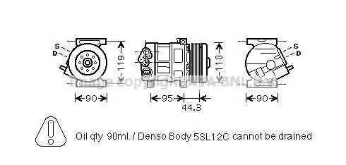 AVA QUALITY COOLING FTAK330 Компресор, кондиціонер