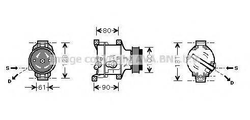 AVA QUALITY COOLING FTK103 Компресор, кондиціонер