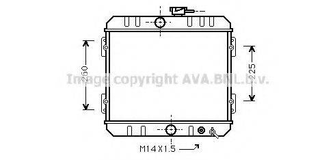 AVA QUALITY COOLING HD2001 Радіатор, охолодження двигуна