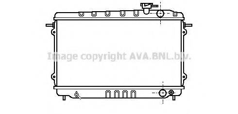 AVA QUALITY COOLING HD2014 Радіатор, охолодження двигуна