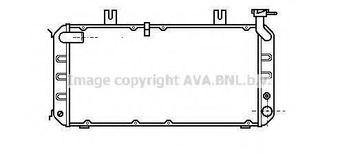 AVA QUALITY COOLING HD2027 Радіатор, охолодження двигуна