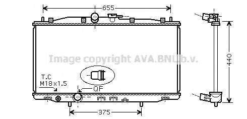 AVA QUALITY COOLING HD2170 Радіатор, охолодження двигуна