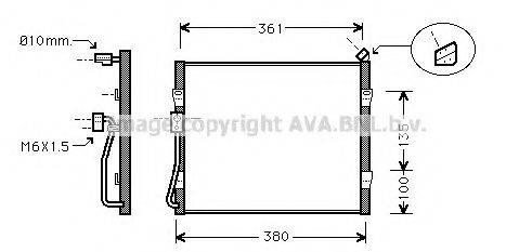 AVA QUALITY COOLING HD5090 Конденсатор, кондиціонер