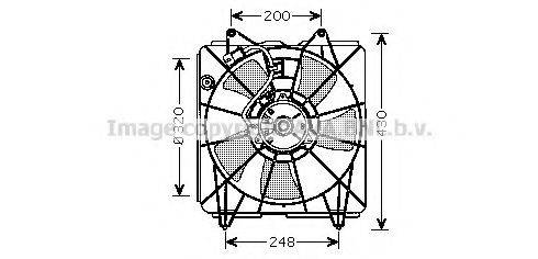 AVA QUALITY COOLING HD7525 Вентилятор, охолодження двигуна