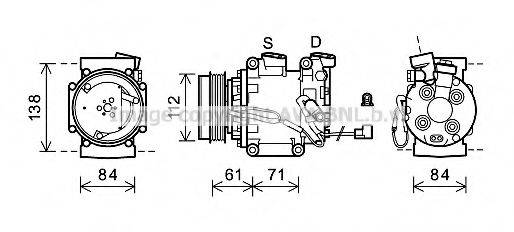 AVA QUALITY COOLING HDK275 Компресор, кондиціонер