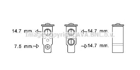 AVA QUALITY COOLING HY1384 Розширювальний клапан, кондиціонер