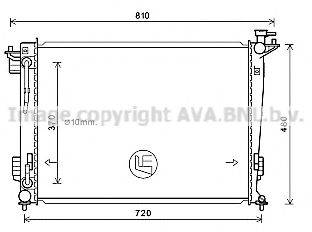 AVA QUALITY COOLING HY2372 Радіатор, охолодження двигуна