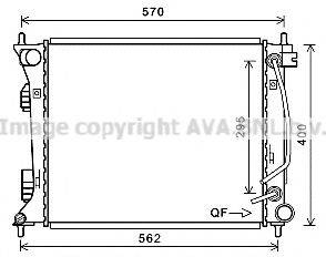 AVA QUALITY COOLING HY2433 Радіатор, охолодження двигуна