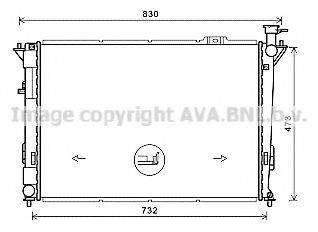 AVA QUALITY COOLING HY2435 Радіатор, охолодження двигуна