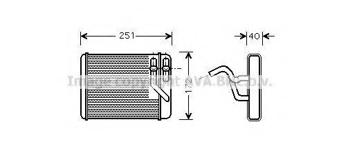 AVA QUALITY COOLING HY6140 Теплообмінник, опалення салону