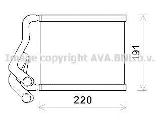 AVA QUALITY COOLING HY6380 Теплообмінник, опалення салону