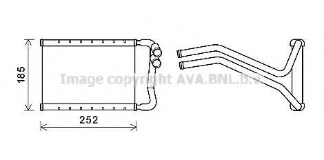 AVA QUALITY COOLING HY6437 Теплообмінник, опалення салону