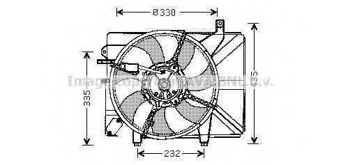 AVA QUALITY COOLING HY7526 Вентилятор, охолодження двигуна