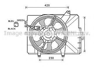 AVA QUALITY COOLING HY7529 Вентилятор, охолодження двигуна