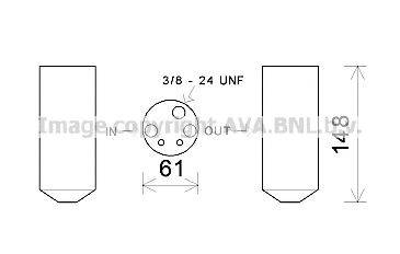 AVA QUALITY COOLING HYD357 Осушувач, кондиціонер