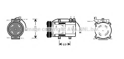 AVA QUALITY COOLING HYK063 Компресор, кондиціонер