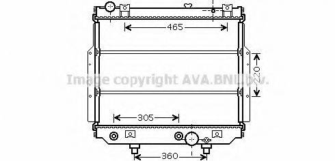 AVA QUALITY COOLING JE2038 Радіатор, охолодження двигуна