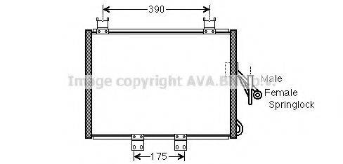 AVA QUALITY COOLING JEA5048 Конденсатор, кондиціонер