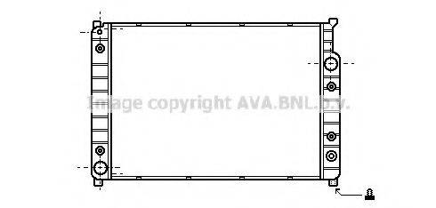 AVA QUALITY COOLING JR2007 Радіатор, охолодження двигуна