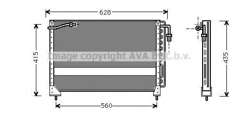 AVA QUALITY COOLING JR5010 Конденсатор, кондиціонер