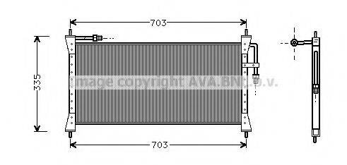 AVA QUALITY COOLING JR5011 Конденсатор, кондиціонер