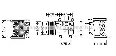 AVA QUALITY COOLING JRK025 Компресор, кондиціонер