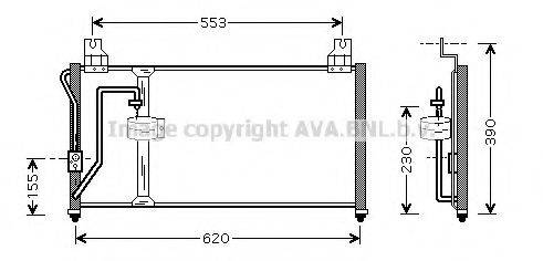 AVA QUALITY COOLING KA5027 Конденсатор, кондиціонер