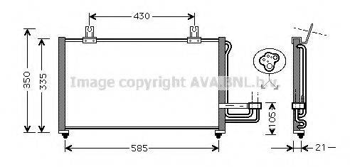 AVA QUALITY COOLING KA5032 Конденсатор, кондиціонер