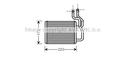 AVA QUALITY COOLING KA6088 Теплообмінник, опалення салону