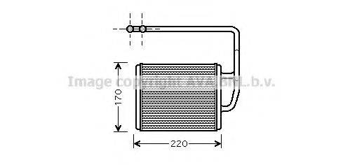 AVA QUALITY COOLING KA6089 Теплообмінник, опалення салону