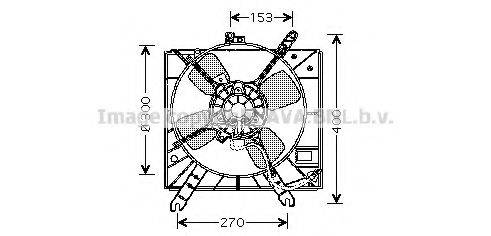 AVA QUALITY COOLING KA7507 Вентилятор, охолодження двигуна