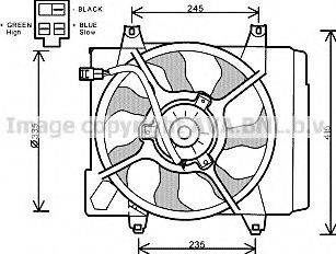 AVA QUALITY COOLING KA7521 Вентилятор, охолодження двигуна