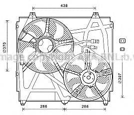 AVA QUALITY COOLING KA7530 Вентилятор, охолодження двигуна