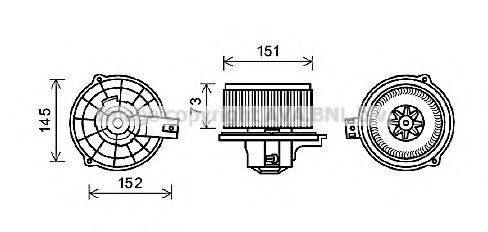 AVA QUALITY COOLING KA8219 Електродвигун, вентиляція салону